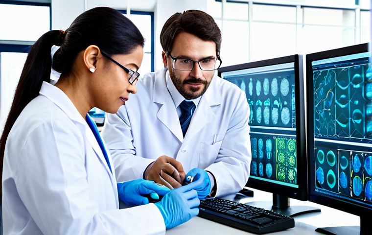 Pharmaceutical Innovation**

"A diverse team of scientists in a modern, brightly lit laboratory, collaborating on drug discovery, examining molecular structures on a computer screen, fully clothed in professional lab attire, safe for work, appropriate content, perfect anatomy, natural proportions, professional, well-formed hands, proper finger count, family-friendly, pharmaceutical innovation concept."

**