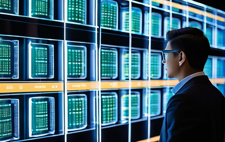 양자컴퓨터와 물리학 시뮬레이션 - "A brilliant female researcher, dressed in a sleek, modern lab coat, stands in a futuristic, brightl...