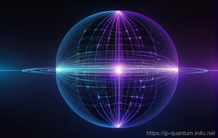 양자컴퓨팅의 최적화 문제 해결 - **Abstract Quantum Computing Core Concepts:**
    "A stunning, abstract visualization of quantum com...