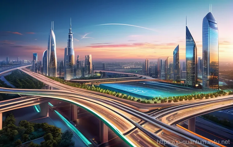 양자컴퓨팅의 최적화 문제 해결 - **Abstract Quantum Computing Core Concepts:**
    "A stunning, abstract visualization of quantum com...