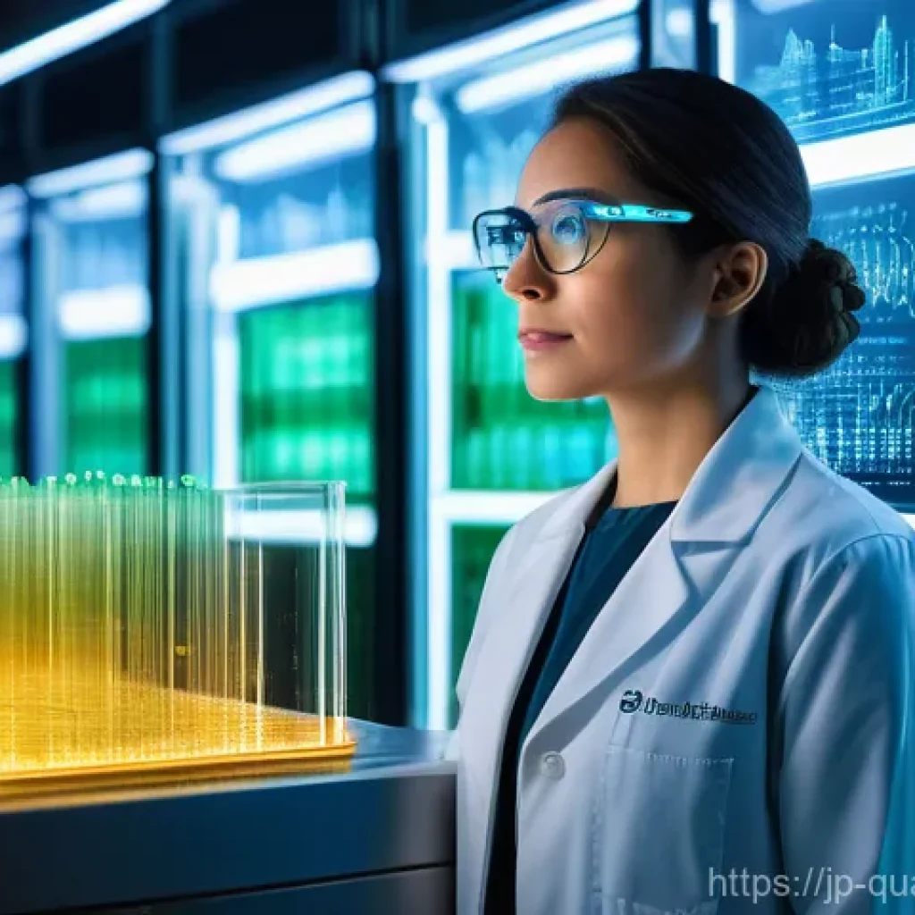 양자컴퓨터의 시장화 전망 - **Prompt:** A highly detailed, hyperrealistic image of a cutting-edge quantum computer in a pristine...