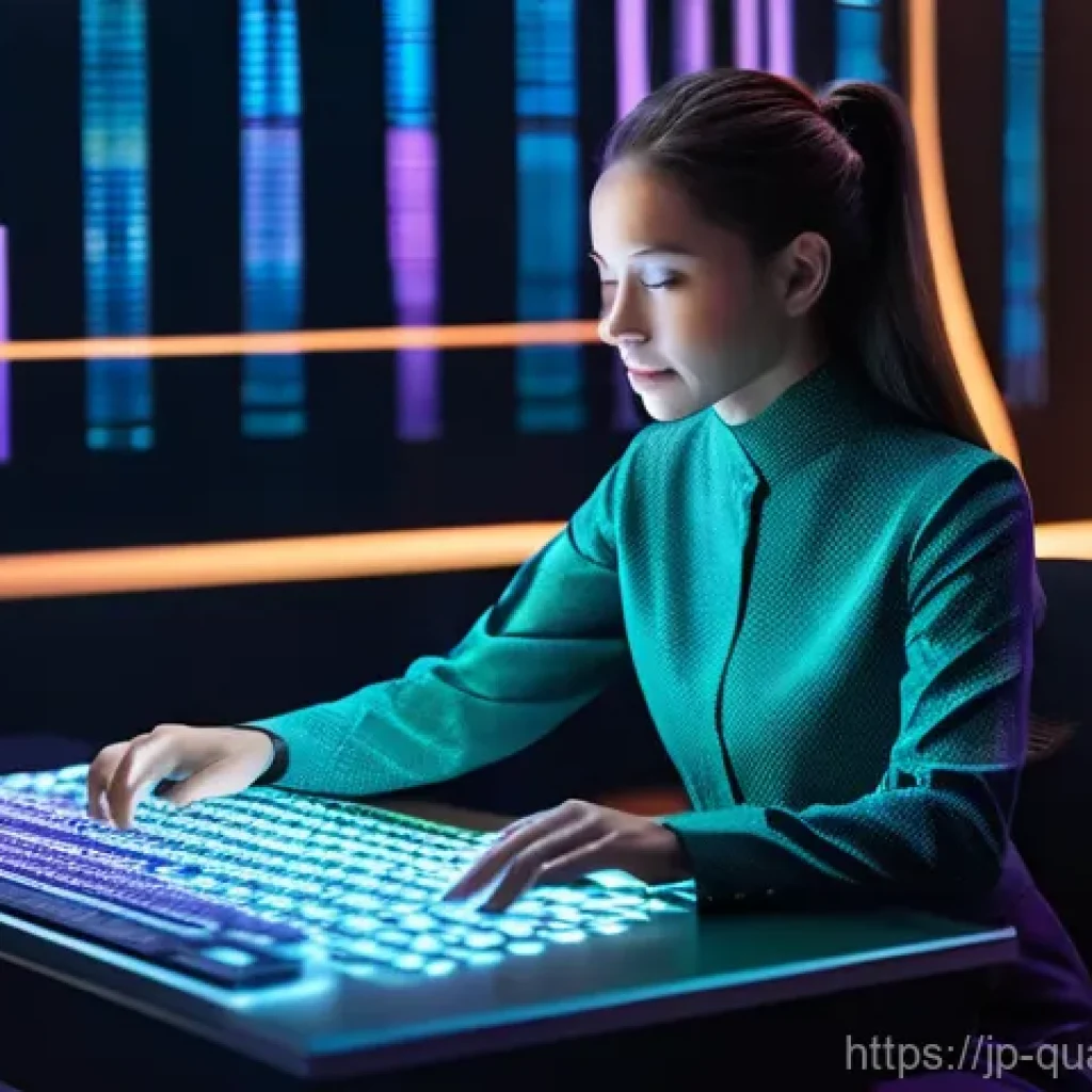 양자컴퓨터 소프트웨어 개발 - **Prompt Title: Quantum Harmony: A Developer's Vision of the Future**

    A vibrant, futuristic sce...