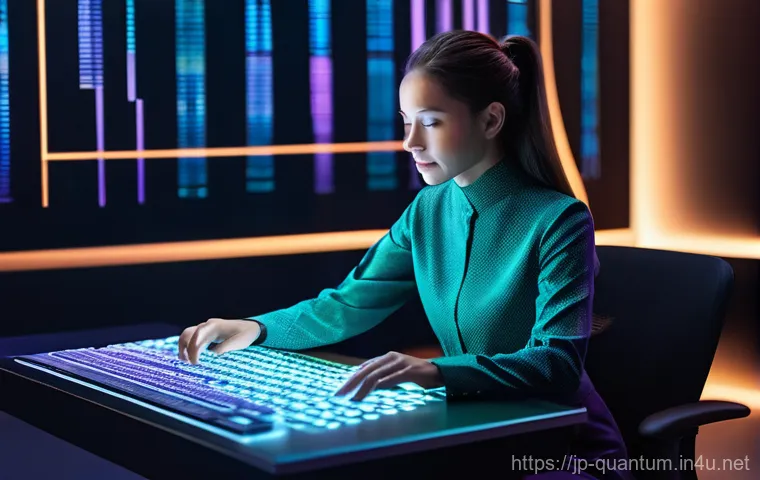 양자컴퓨터 소프트웨어 개발 - **Prompt Title: Quantum Harmony: A Developer's Vision of the Future**

    A vibrant, futuristic sce...