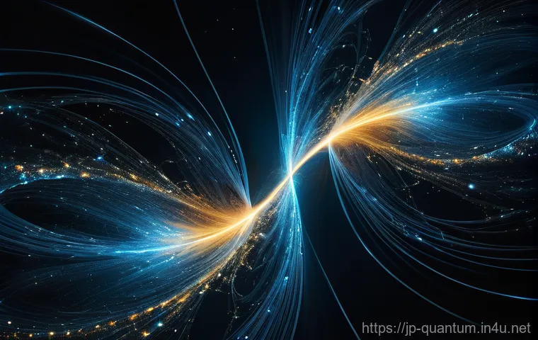 양자측정 - **Quantum Superposition: The Magical Coin**
    "A visually stunning and surreal depiction of a coin...