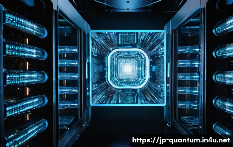 양자광학 기술의 미래 - **Prompt for Quantum Computer Image:**
    "A visually stunning, futuristic quantum computer at the ...